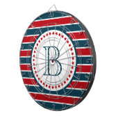 Monogrammdesign Dartscheibe (Vorderseite rechts)