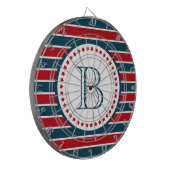 Monogrammdesign Dartscheibe (Vorderseite Links)