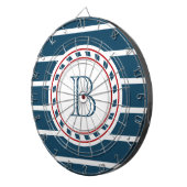 Monogrammdesign Dartscheibe (Vorderseite rechts)