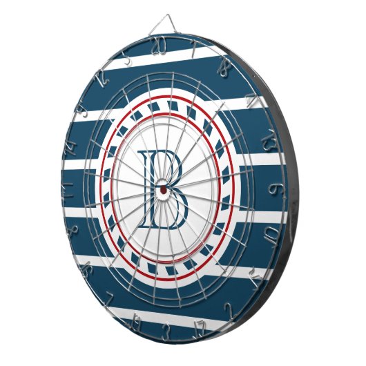 Monogrammdesign Dartscheibe (Vorderseite rechts)