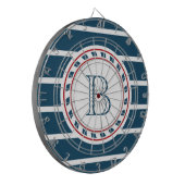 Monogrammdesign Dartscheibe (Vorderseite Links)