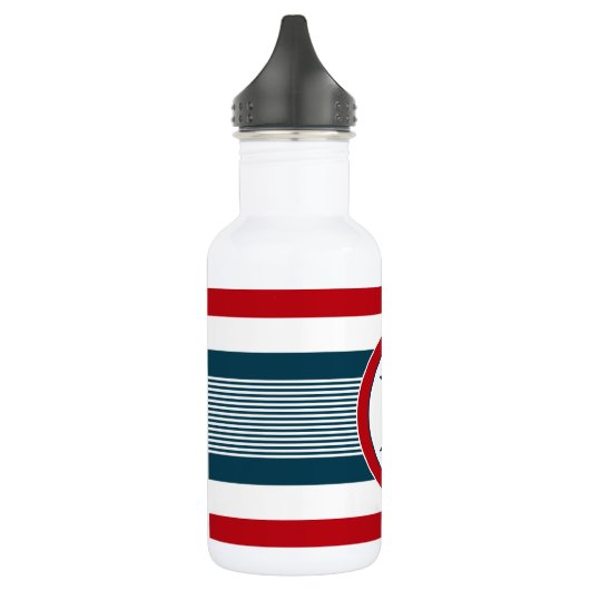 Monogrammdesign Edelstahlflasche (Links)