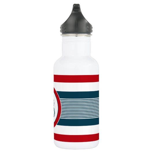 Monogrammdesign Edelstahlflasche (Rechts)