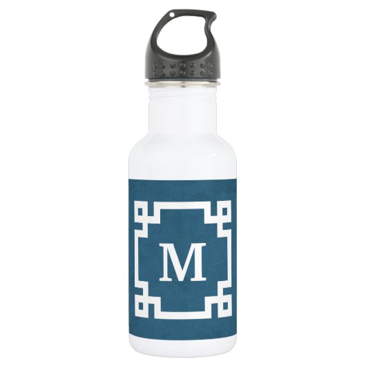 Monogrammdesign Edelstahlflasche (Vorderseite)