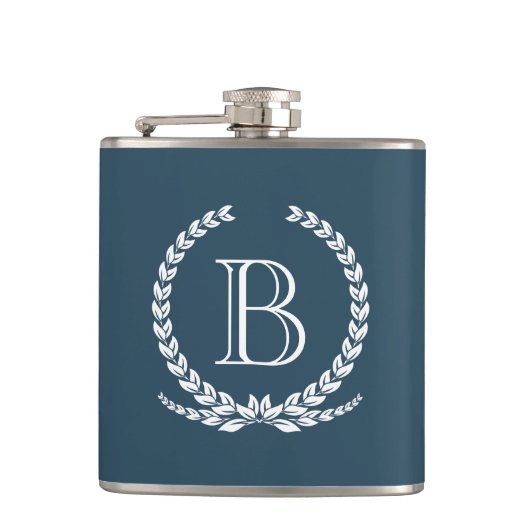 Monogrammdesign Flachmann (Vorderseite)