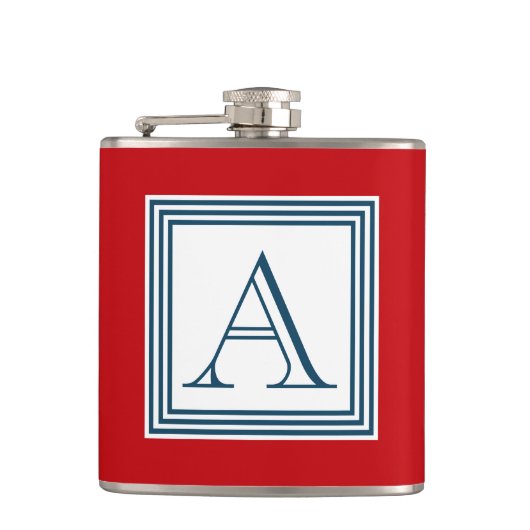 Monogrammdesign Flachmann (Vorderseite)