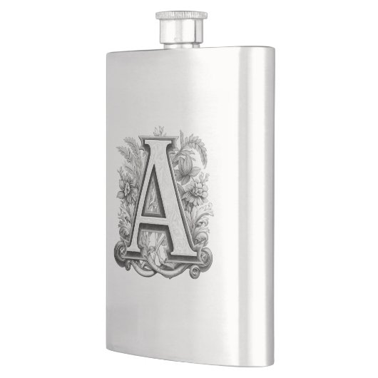 Monogrammdesign Flachmann (Links)