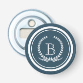 Monogrammdesign Flaschenöffner (Vorderseite)