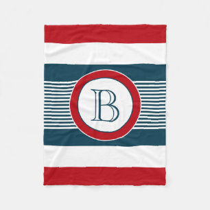 Monogrammdesign Fleecedecke