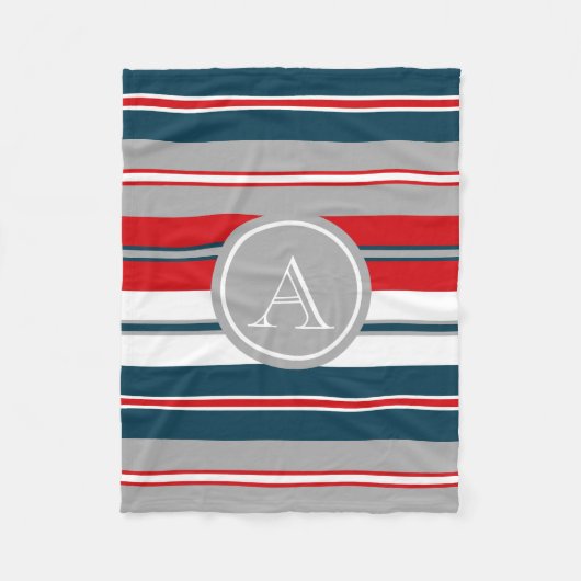 Monogrammdesign Fleecedecke (Vorderseite)