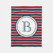 Monogrammdesign Fleecedecke (Vorderseite)
