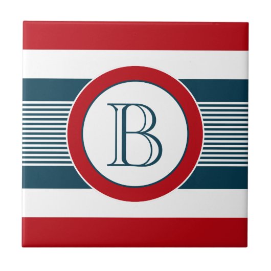 Monogrammdesign Fliese (Vorderseite)