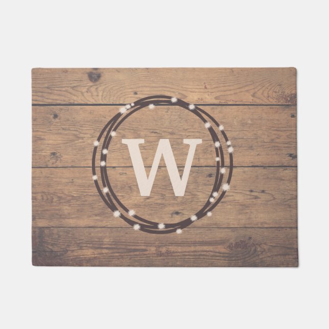 Monogrammdesign Fußmatte (Vorderseite)