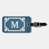 Monogrammdesign Gepäckanhänger (Vorderseite horizontal)