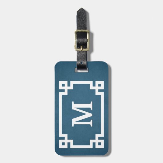 Monogrammdesign Gepäckanhänger (Vorderseite vertikal)