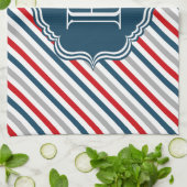 Monogrammdesign Geschirrtuch (Gefaltet)