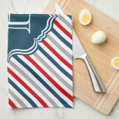 Monogrammdesign Geschirrtuch (Viertel Falte)