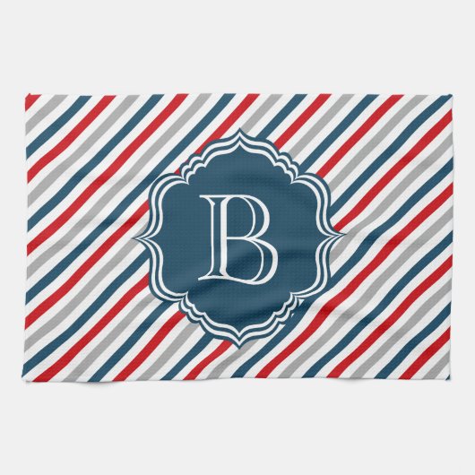 Monogrammdesign Geschirrtuch (Horizontal)