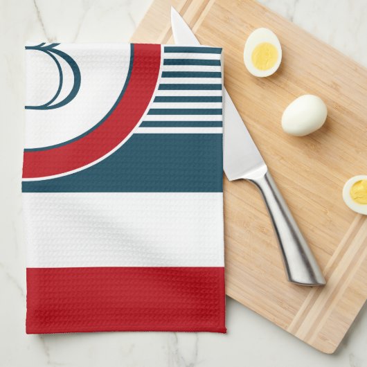 Monogrammdesign Geschirrtuch (Viertel Falte)