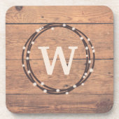 Monogrammdesign Getränkeuntersetzer (Vorderseite)