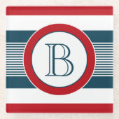 Monogrammdesign Glasuntersetzer (Vorderseite)