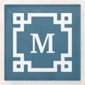 Monogrammdesign Glasuntersetzer (Vorderseite)