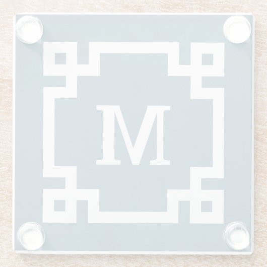 Monogrammdesign Glasuntersetzer (Rückseite)