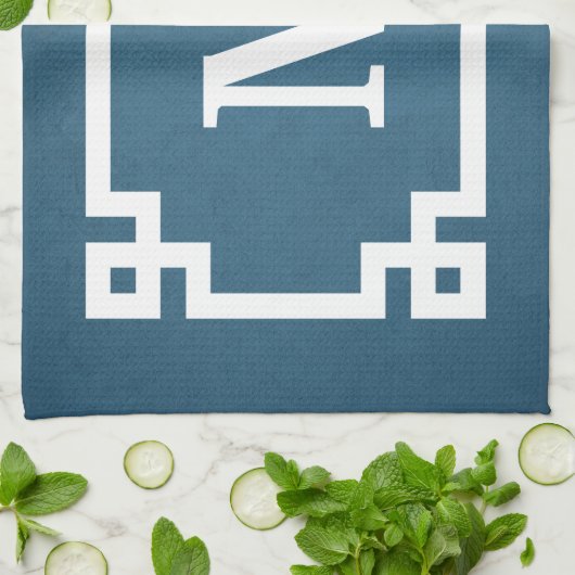 Monogrammdesign Handtuch (Gefaltet)