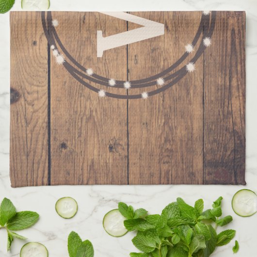 Monogrammdesign Handtuch (Gefaltet)