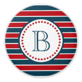 Monogrammdesign Keramikknauf (Vorderseite)