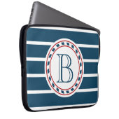 Monogrammdesign Laptopschutzhülle (Vorne Rechts)