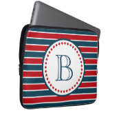 Monogrammdesign Laptopschutzhülle (Vorne Rechts)