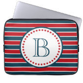 Monogrammdesign Laptopschutzhülle (Vorderseite)