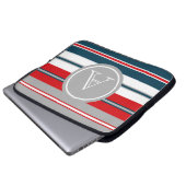 Monogrammdesign Laptopschutzhülle (Vorne Knopf)