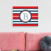 Monogrammdesign Leinwanddruck (Insitu (Wohnzimmer))