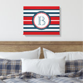 Monogrammdesign Leinwanddruck (Insitu (Schlafzimmer))