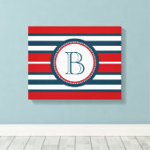 Monogrammdesign Leinwanddruck (Insitu (Holzboden))