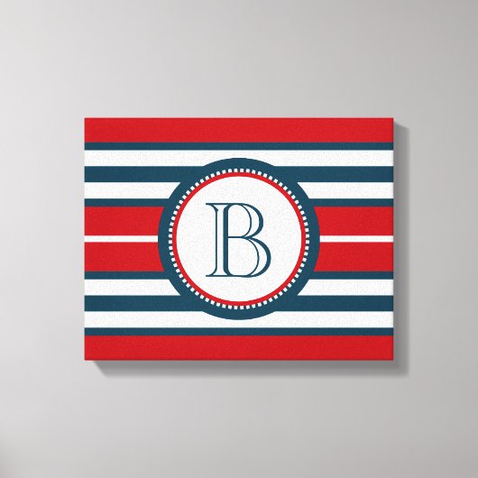 Monogrammdesign Leinwanddruck (Vorderseite)