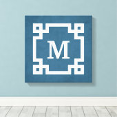 Monogrammdesign Leinwanddruck (Insitu (Holzboden))