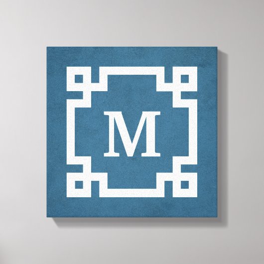 Monogrammdesign Leinwanddruck (Vorderseite)