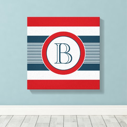 Monogrammdesign Leinwanddruck (Insitu (Holzboden))