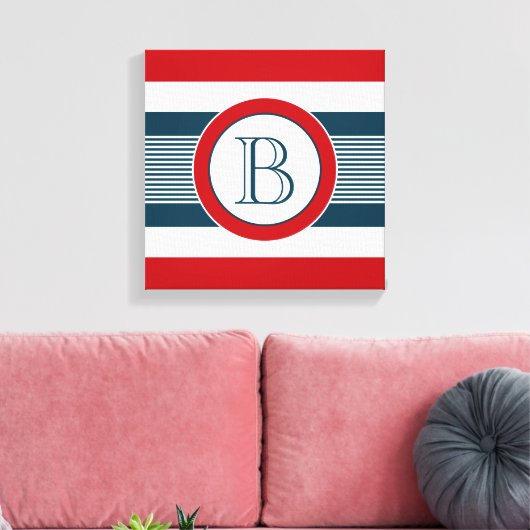 Monogrammdesign Leinwanddruck (Insitu (Wohnzimmer))