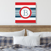 Monogrammdesign Leinwanddruck (Insitu (Schlafzimmer))