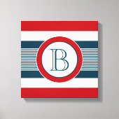 Monogrammdesign Leinwanddruck (Vorderseite)