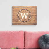 Monogrammdesign Leinwanddruck (Insitu (Wohnzimmer))