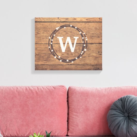 Monogrammdesign Leinwanddruck (Insitu (Wohnzimmer))