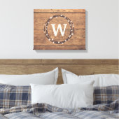Monogrammdesign Leinwanddruck (Insitu (Schlafzimmer))
