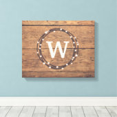 Monogrammdesign Leinwanddruck (Insitu (Holzboden))