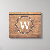 Monogrammdesign Leinwanddruck (Vorderseite)