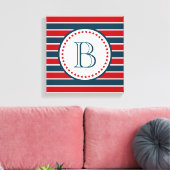 Monogrammdesign Leinwanddruck (Insitu (Wohnzimmer))